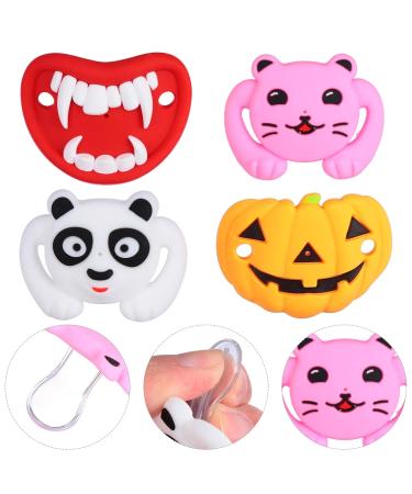 Toddmomy 4pcs Pacifier Toy - Soft Silica Gel Dummy for Newborns | Safe & Soothing International Shipping - Buy Online on GoSupps.com