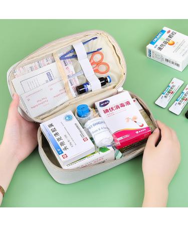 Buy Pill Manager Travel Bag Case - Large Navy Blue Organizer for Vitamins & Medications | Portable Weekly Storage for Kids & Adults - Buy Online on GoSupps.com