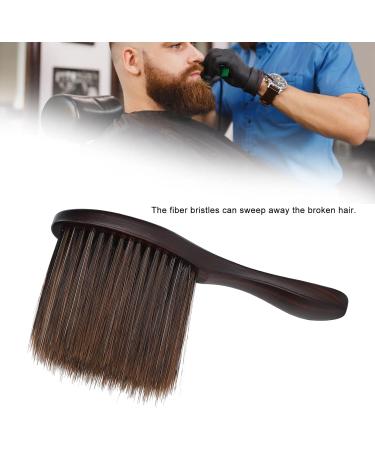 Hairdresser's Neck Brush Professional Neck Brush Soft Nylon Bristles Hair Brush with Wooden Handle - Buy Online on GoSupps.com
