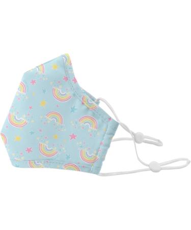 Green Sprouts i play Adjustable Reusable Face Mask - Aqua Rainbows - Adult Large | Eco-Friendly Protection for All Ages - Shop Internationally - Buy Online on GoSupps.com