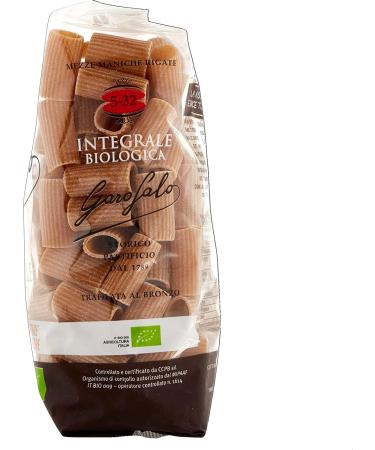  Italian Gourmet E.R. Garofalo Wholemeal Pasta Mezze maniche rigate Pack of 10 organic products 500g + Gourmet Italian Polpa 400g - Buy Online on GoSupps.com