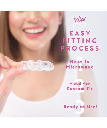 Protect The Crown Night Guard 2 Pack - Professional Mouth Guard for Teeth Grinding & Clenching - Light and Heavy Grinding - Clear - Buy Online on GoSupps.com
