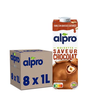 Alpro - Vegetable Drink - Chocolate Hazelnut - 1L - Pack of 8 x 1L