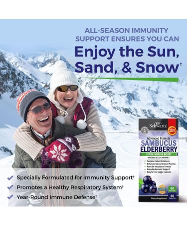 BioSchwartz Daily Fruits and Veggies Supplement for Women and Men (2 Month Supply) Plus Elderberry with Zinc and Vitamin C for Adults Immune Support (2 Month Supply) - Buy Online on GoSupps.com