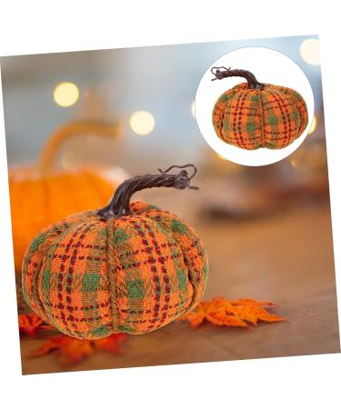 OUNONA Thanksgiving Pumpkin Decor Ornament Pumpkin Pin Cushions Fabric Photo Prop Fake Pumpkin Household Colorful 15x15cm - Buy Online on GoSupps.com