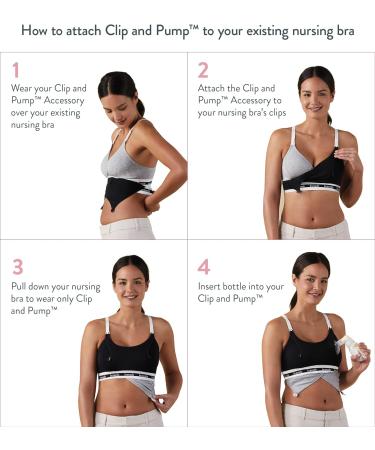 Bravado Women's Clip and Pump Maternity Bra M Black - Opaque, Convenient Nursing Bra - Buy Online on GoSupps.com