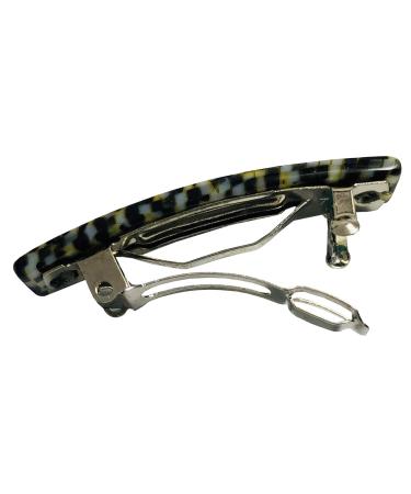 Handmade French Amie Bar Mini Set of 6 Hair Clip Barrettes in Onyx Silver Grey, Ivory, Tokyo White, Tokyo Amber Brown - Small Hair Accessories for Girls - Buy Online on GoSupps.com
