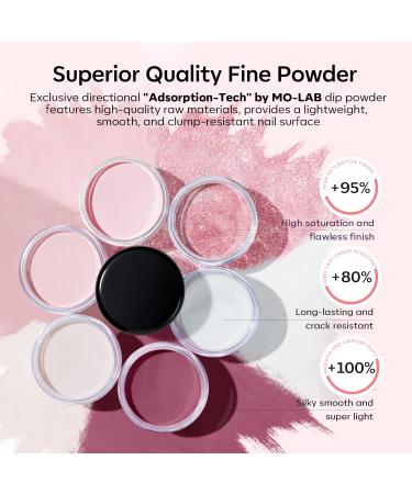 Modelones Dip Powder Nail Kit - 22 Pcs, 6 Nude Light Pink Glitter Colors, All-in-One Starter Kit with Base, Top Coat, Activator, and Tools - DIY Manicure Salon Quality - Buy Online on GoSupps.com