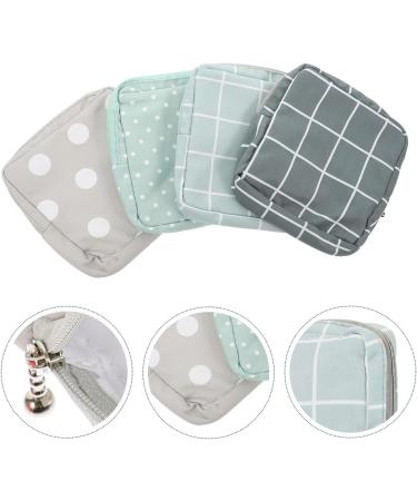 Menstrual Pad Storage Bag Set Travel Makeup Organizer for Purse Snap Period Pouch for Girls - Buy Online on GoSupps.com