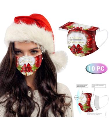 ZQP BEUU 50PCS Happy New Year 2021 Disposable_Face_M sks with a Elastic Earloop for Adult Multiple Pattern Combinations 3-ply Face Facial Protection Pads for Party High Filtration and Ventilation - Buy Online on GoSupps.com