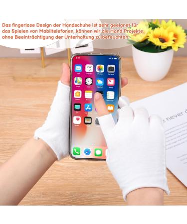 10 Pairs of White Cotton Gloves for Neurodermatitis | Touchscreen Multi-Purpose Cotton Gloves - Buy Online on GoSupps.com