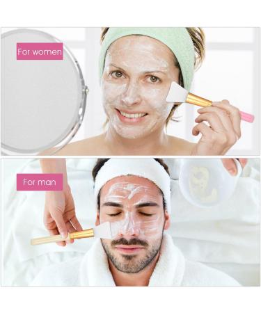 Molain Mask Brush Silicone Applicator Set - 5 Multi-colored Facial Brushes for DIY Mud, Body Lotion, Esthetician Face Care, Makeup & Skincare - Professional Fan Spatula Tool - Buy Online on GoSupps.com