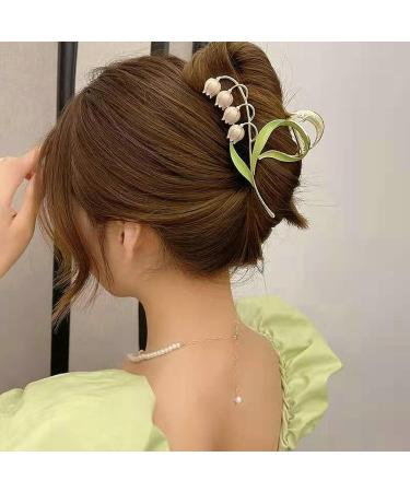 Souarts 6 PCS Flower Claw Clips for Women - Metal Hair Clips for Powerful Hold - Ideal Gifts for Women and Girls - Buy Online on GoSupps.com