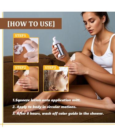 Lotion Autobronzante Express pour le Corps 120 ml (Teint Fonc ) | Bronzage Rapide et Naturel la Glyc rine | Pour un H le Sain et Dor Marron - Buy Online on GoSupps.com