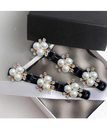 Sparkling Crystal Stone Braided Hair Clips Braided Hair Clips for Women with 3 Small Clips Crystal Stone Braided Hair Clips Beneathk Rhinestones Braided Hair Clips (4pcs-E) - Buy Online on GoSupps.com