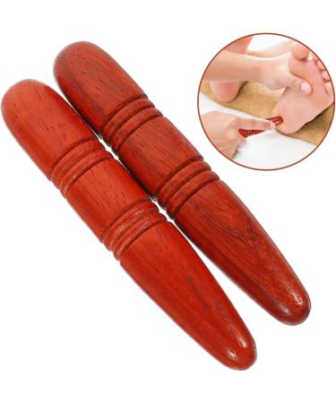 Buy BUIFULSIC Wooden Massage Tools 2 Acupuncture Rods & Foot Massager | Rosewood Muscle Relief Devices for Ultimate Relaxation - Buy Online on GoSupps.com