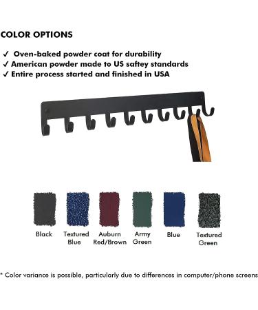 Black Sports Medal Hanger Display - 14.5 with 10 Hooks - Made in USA for Multiple Sports Medals, Ribbons & Awards - Buy Online on GoSupps.com