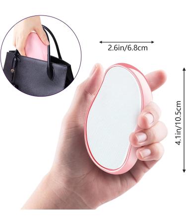 Crystal Hair Eraser - Painless Exfoliation & Gentle Hair Removal Tool - Portable & Reusable - Pink - For Back, Arms, Legs - Fast & Easy - Women & Men - Buy Online on GoSupps.com