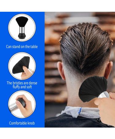 Barber Neck Duster Brush Set Soft Barber Neck Duster with Barber Trimmer Cleaning Brush Professional Barber Dusting Hairbrush for Brushing off Hair Around Neckline and Ears After Haircut - Buy Online on GoSupps.com