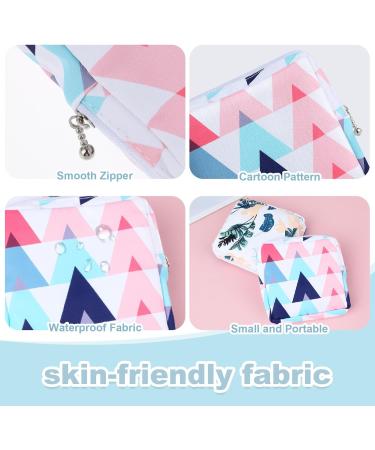 Amaxiu Sanitary Napkin Storage Bags 2pcs Waterproof Travel Menstrual Pad Pouch with Zipper Mini Tampons Holder for Purse Period Nursing Pad Holder for Women Girls 5.1" x 5.1" (Pattern B) - Buy Online on GoSupps.com