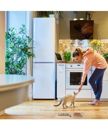 ULTECHNOVO Cat Litter Mat - Washable Pet Pad for Litter Boxes, Orange Cat Pattern Chocolate - Buy Online on GoSupps.com