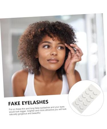 POPETPOP 5 Pairs Fake eyelashes reusable black eyelash handmade eye lashes segmented false eyelash natural fake lashes Eyelashes Grafting Practice Eyelashes False Eyelashes fiber artificial - Buy Online on GoSupps.com