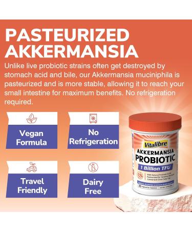 Vitalibre Probiotics for Women 100 Billion CFU 15 Strains 30 Capsules & Akkermansia Muciniphila Probiotic 1 Billion TFU 30 Capsules - Buy Online on GoSupps.com
