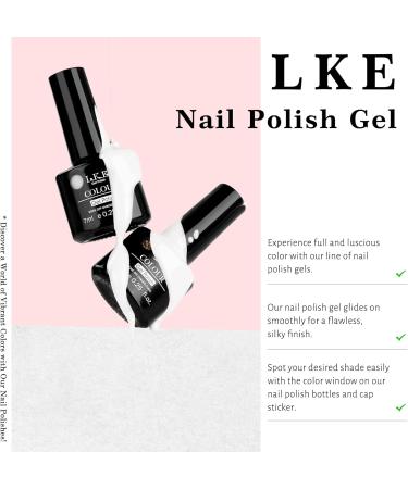 LKE Gel Nail Polish Kit | 72W UV Lamp, 6 Classic Red Colors, Glossy & Matte Top/Base Coat | Manicure DIY Gifts Set for Women - Buy Online on GoSupps.com