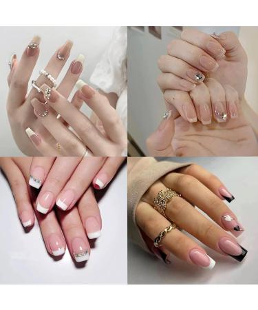 600 Pieces Oval Nail Tips - 12 Sizes Short French Half Cover for DIY Nail Studios | Natural False Nails - Buy Online on GoSupps.com