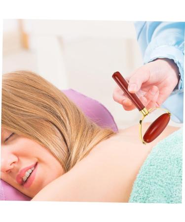 NOLITOY Agate Scraping Board - Facial Massager & Eye Roller Tool Set for Relaxation | 1pc Red 12x7cm - Buy Online on GoSupps.com