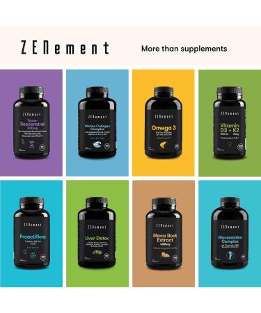 Coenzyme Q10 200 mg - 120 Soft Capsules with Organic Extra Virgin Olive Oil | 100% Natural Non-GMO Gluten-Free | Zenement - Buy Online on GoSupps.com