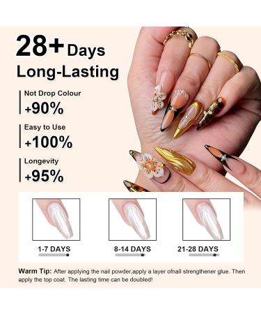  MrCuvaryas 3D Mirror Gel Nail Powder Metallic Chrome Gold Silver Solid Base Clear Color 3D Gel Nail Art - Buy Online on GoSupps.com