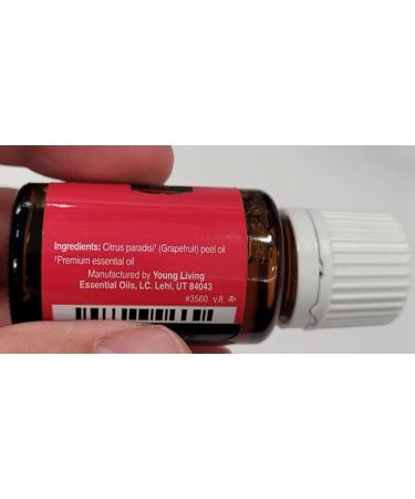 Young Living Grapefruit Essential Oil 15ml | Pure Aromatherapy for Skin Care | Vegan & Gluten-Free | Fresh Citrus Aroma - Buy Online on GoSupps.com