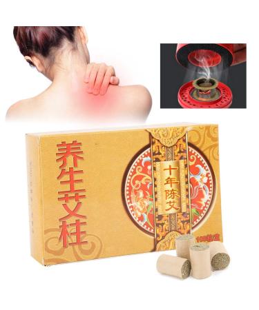 108 Pieces High Penetration Low Smoke Moxa Sticks - Pure Moxibustion Rolls for Natural Healing - Buy Online on GoSupps.com
