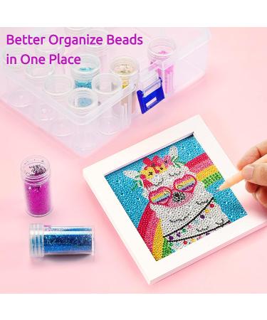 JUSTDOLIFE Embroidery Diamond Storage Box - 30 Small Beads Containers for Diamond Painting, Jewelry, Art & Craft - Buy Online on GoSupps.com