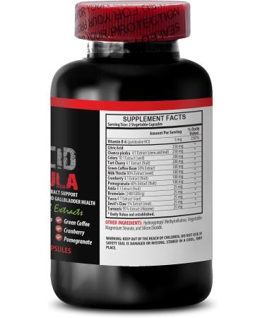 Uric Acid Flush - URIC Acid Cleans - URIC Acid Formula - Green Coffee Bean Milk Thistle uric Acid Flush Natural Pomegranate Cranberry Turmeric uric Acid Cleanse 1 Bottle 60 Capsules - Buy Online on GoSupps.com