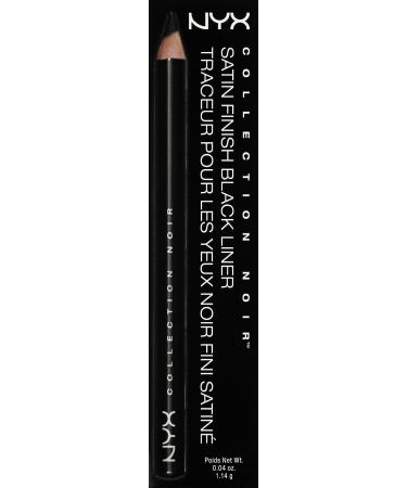 NYX Professional Makeup Satin Finish Liner in Black 0.04 oz - Long-Lasting Eye Pencil - Buy Online on GoSupps.com