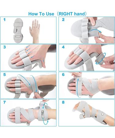 Resting Hand Splint Stroke Immobilizer Night Muscle Atrophy in The Hands Wrists and Fingers A Left A left - Buy Online on GoSupps.com