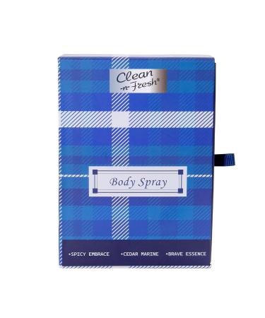 Clean-n-Fresh Fragrance Mist Body Spray for Men Each 3.4 Fl Oz/100 ML - Buy Online on GoSupps.com