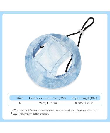 Shop Fashionable Dog Baseball Cap | Sun Protection for Small Dogs & Cats | Adjustable Pet Hat with Ear Holes (S-Blue) - Buy Online on GoSupps.com