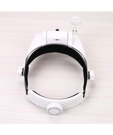 Lighted Head Magnifying Glasses Visor Headset with Light Headband Magnifier Loupe Hands-Free for Close Work Crafts Reading Repair Jewelry 5 Interchangeable Lenses - Buy Online on GoSupps.com