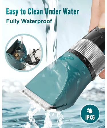 oneisall 5-Speed Cat Grooming Clippers for Matted Long Hair - Cordless Low Noise Pet Clipper Trimmer for Dogs Cats - Green - Buy Online on GoSupps.com