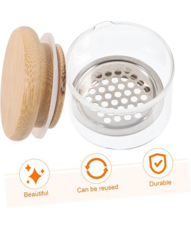 VINTORKY Nail Art Brush Cup Nail Dappen Dish Manicure Nail Dish Acrylic Nail Supplies Nail Dish Cups Nail Cups Nail Dish with Lids Dish for Acrylic Nails Tool Glass Stainless Steel - Buy Online on GoSupps.com