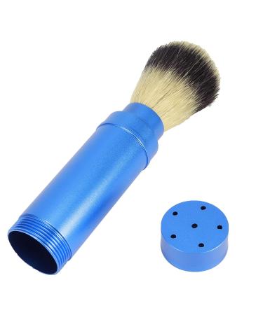 Ergonomic Blue Beard Brush for Men - Compact Care Device for Perfect Wet Shaving Experience - Buy Online on GoSupps.com
