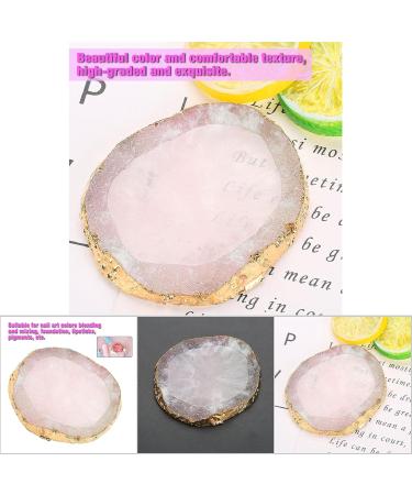 ANKROYU Nail Art Palette Resin Color Dish Manicure Nail DIY Tool Resin Nail Art Palette Paint Drawing Manicure Display Board for Nail Art Beauty and Makeup Use(Pink) - Buy Online on GoSupps.com