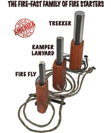 Fire-Fast Trekker: Emergency Waterproof Survival Fire Starter - Magnesium and Euro Fire Steel Ferro Rod - Compact Durable Tool for Bushcraft, Camping, Backpacking, Hiking, Hunting, or Bug Out Bag - 1 Pack - Buy Online on GoSupps.com