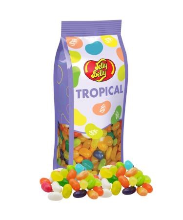 Jelly Belly Candy Company Tropical Mix Jelly Beans Gourmet Chewy Candies, Exotic Fruit Flavored Candy, Gluten Free Treat, 9.8 Ounce, multi