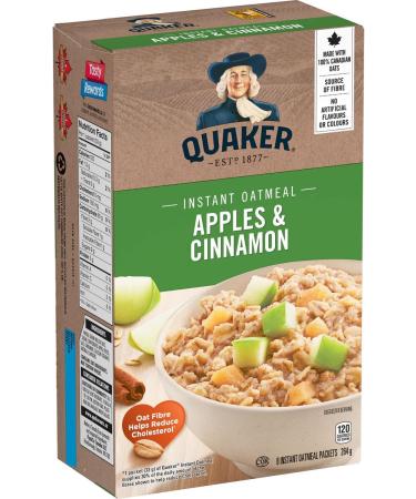 Quaker Apples & Cinnamon Instant Oatmeal 8 Packets 264g Apples & Cinnamon 264 g (Pack of 1) - Buy Online on GoSupps.com