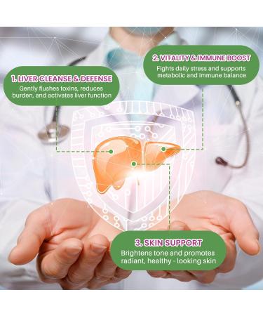 Liver Cleanse Detox & Repair Liver Support Milk Thistle Drops with Glutathione, NAC, ALA, Vitamin C, Zinc & Selenium for Liver Cleanse & Defense, Immune & Skin Support - Strawberry Flavor, 2 Fl Oz Strawberry 1 Fl Oz (Pack o  - Buy Online on GoSupps.com