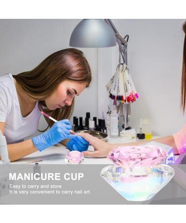 Fomiyes Nail Art Dappen Dish Cup - 7x7cm Glass Bowl Holder for Acrylic Powder & Liquid - Buy Online on GoSupps.com